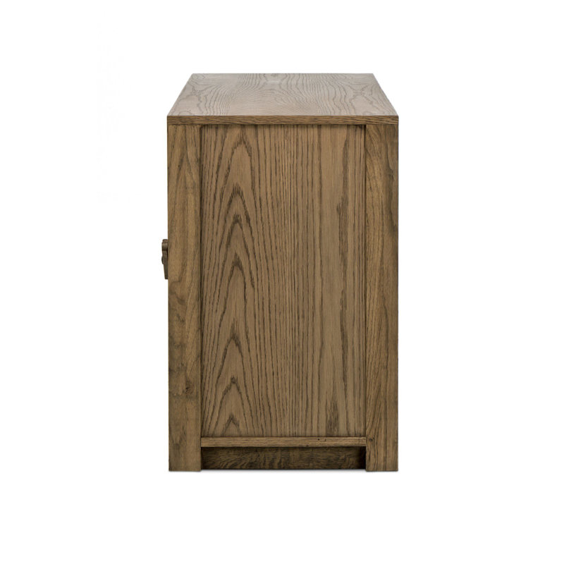Bedford Media Console-Warm Natural Oak