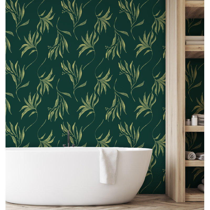 Yuki Osada Floral Wallpaper Double Roll, Green