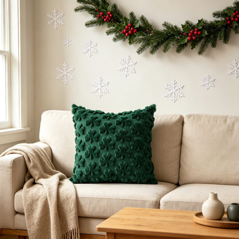 Floral Pillowcase - Set of 4, Vert