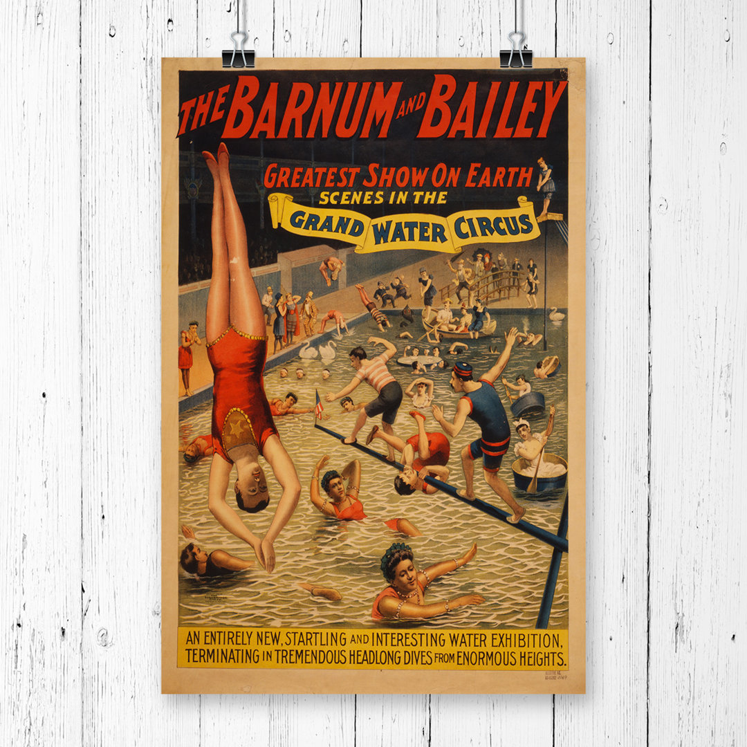 Vintage Circus Poster - Frameless Print