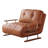 Caramel Faux-leather 4-in-1 Convertible Chair / Chaise / Sofa Bed – Foldable Space-saving Sleeper-1839547789