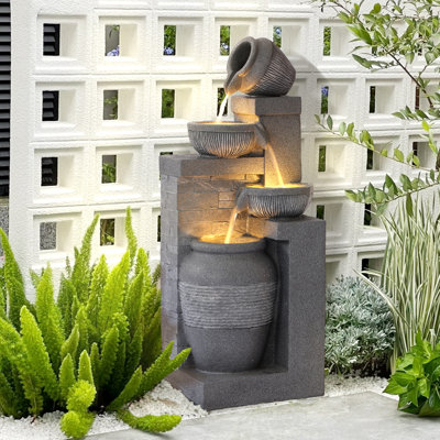 Floor Fountain with Lights