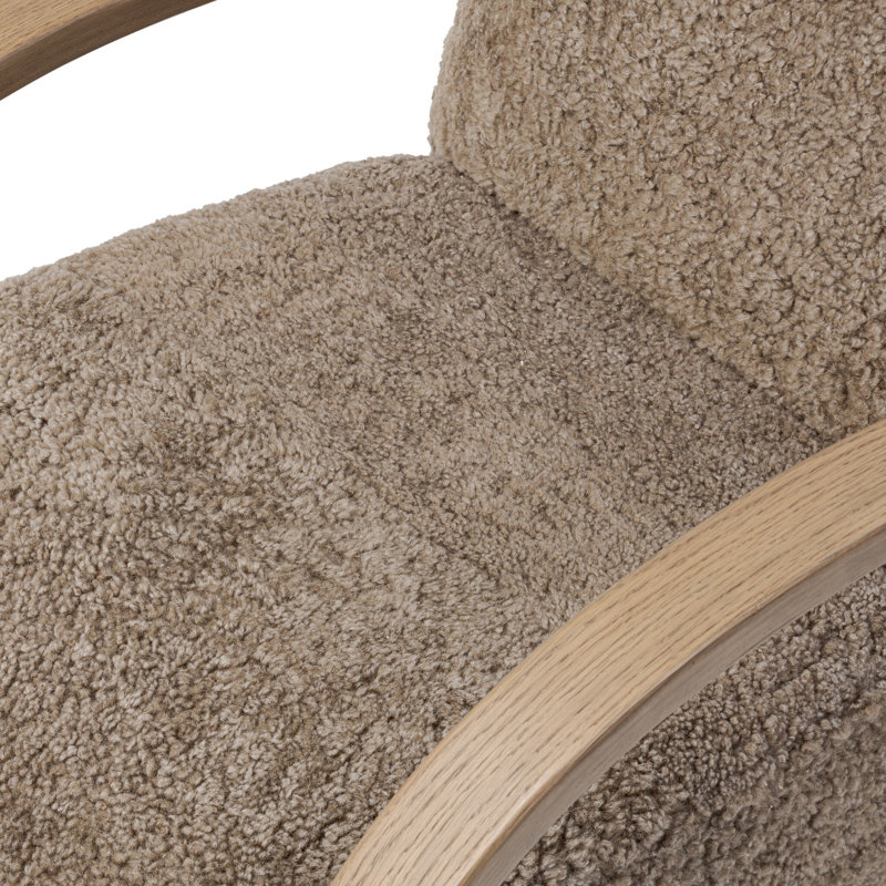 Burke Chair-Taupe Shearling, Taupe Shearling
