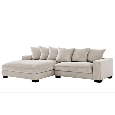 Luxe Oversized Two-Piece Left Facing Sectional Couches For Living Room