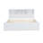 White King Size Bed With Multi Options And Charging Station Storage Multi-Functional Headboard, , Drawers - Luxury Practicality