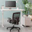 Chaise de travail ergonomique Zone avec filet en élastomère, accoudoirs réglables, base en nylon
