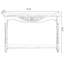 Console blanche en bois massif