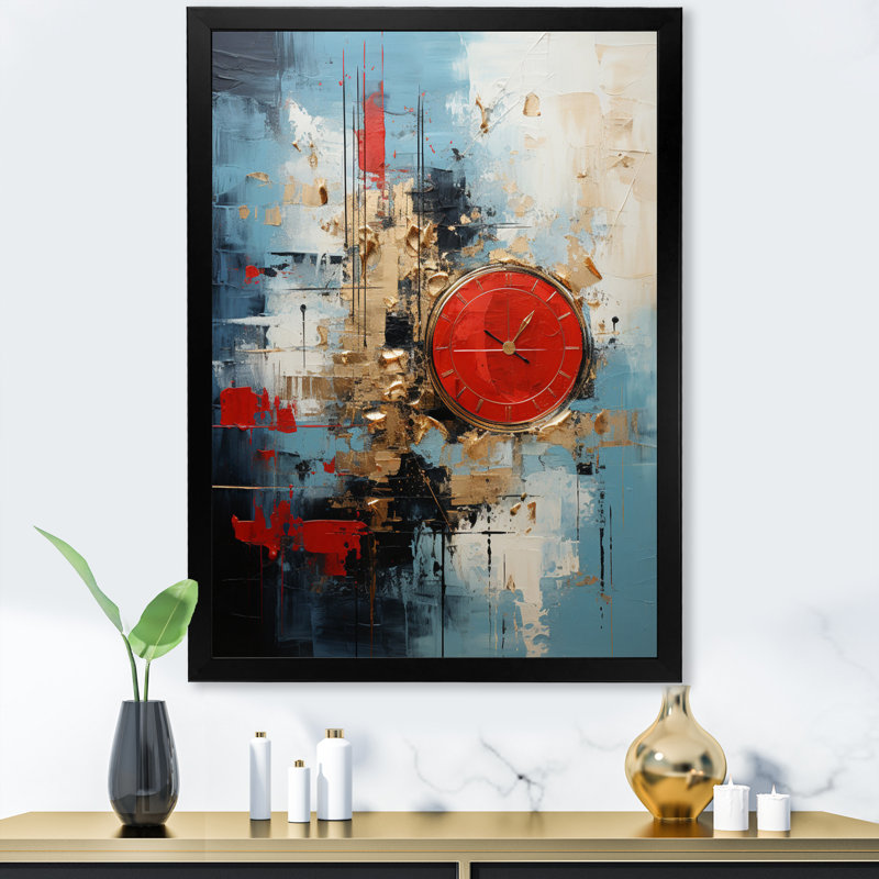 Collage Serenade I sur impression sur toile, Cadre photo noir, H 32 po x l 16 po x P 1 po
