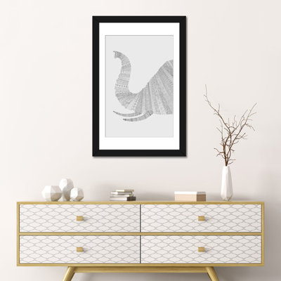" Elephant On Grey " by Florent Bodart