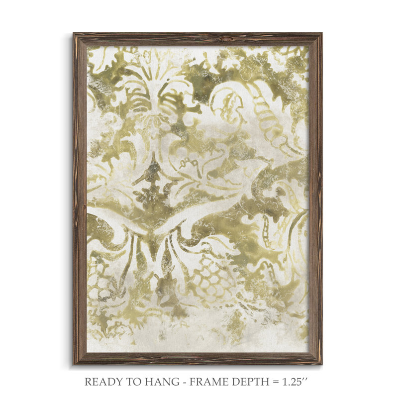 « antique tile ii » par paul cezanne-image-cadre de dessin, H 38 po x l 28 po x P 1,25 po, Espresso Framed Canvas