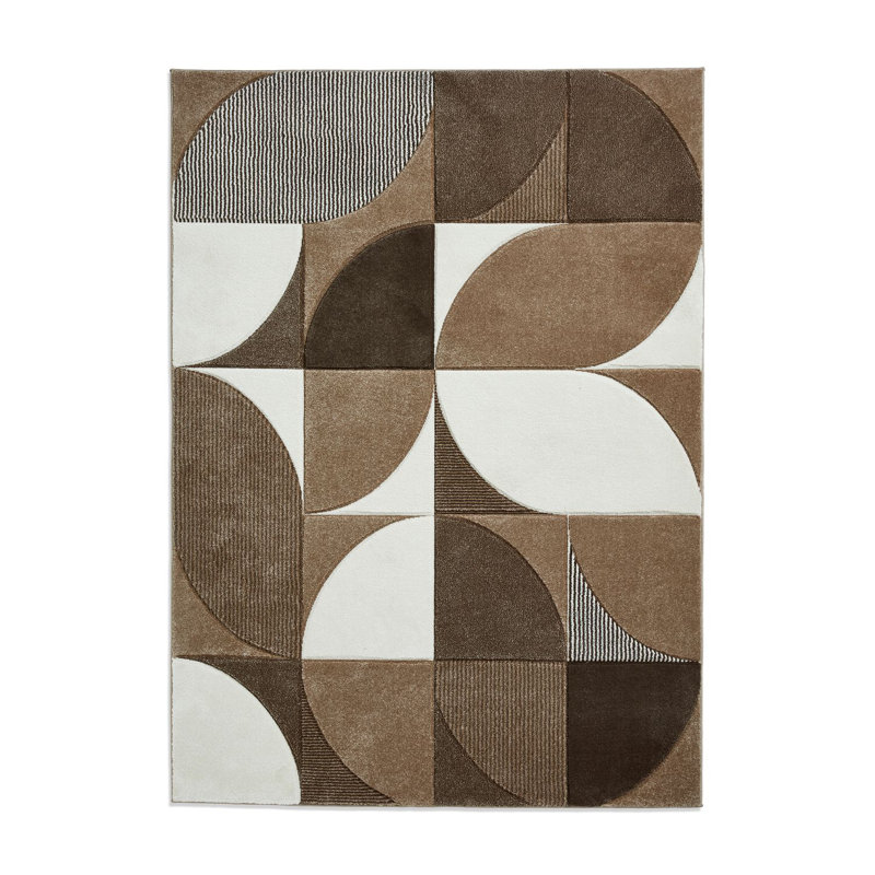 Matrix area rug Machine Woven Rectangle Beige, Rectangle 80 x 150cm