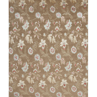 Modern Tibet Handmade Silk and Wool Floral Area Rug