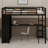 Metal Loft Bed Frame With Built-In Wardrobe, Desk And Storage Shelves-1997012849-1997012846