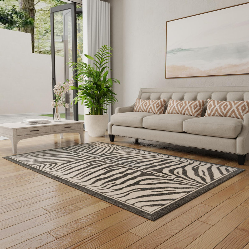 Tapis Equiferus Teonni, Gris, Rectangle 10 pi x 14 pi 1 po