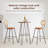 Upholstered Counter Stool with Metal Frame-96003262