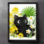 Reproduction d'art encadré noir rétro-1736309012