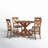 Bedelia 4 - Person Pedestal Dining Set
