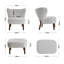 Juliane Upholstered Wingback Chair with Footstool