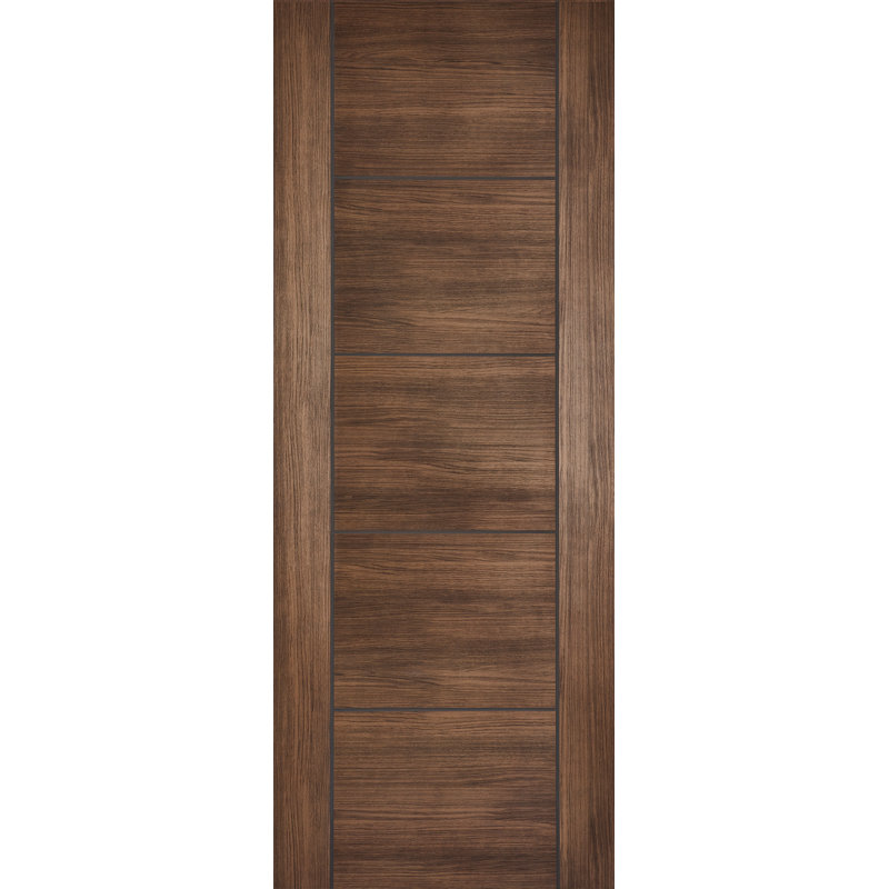 Vancouver Laminate Walnut Internal Door, 198.1cm H x 83.8cm W x 4.4cm D