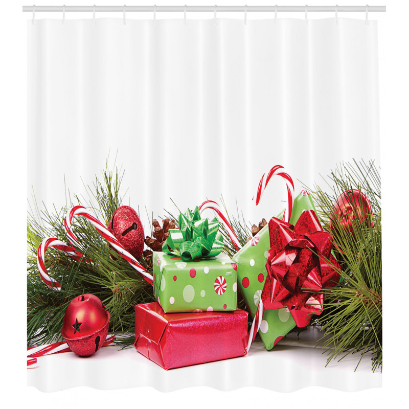 Shower Curtain Set + Hooks, 70" H x 69" W