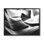 Reproduction d’art graphique abstraite Canyon Edge Smooth Rock Black White par Daphne Polselli