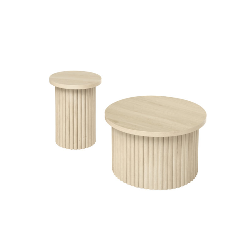 Coffee Table Set Of 2, Natural