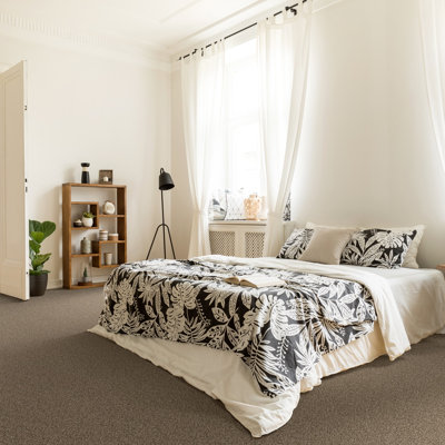 24"x24" Plush Gray Peel and Stick Carpet Tile