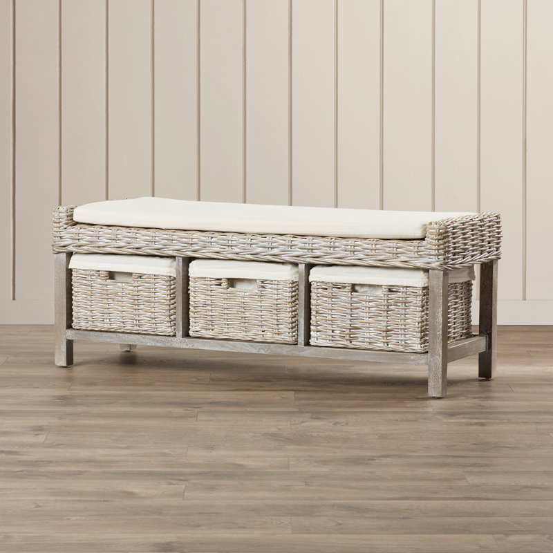 Banc de rangement rembourré Sephina