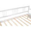 Lit de jour simple en bois avec deux tiroirs, blanc