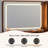 4 Drawers  Makeup Vanity with Lighted Mirror & Charging Station 