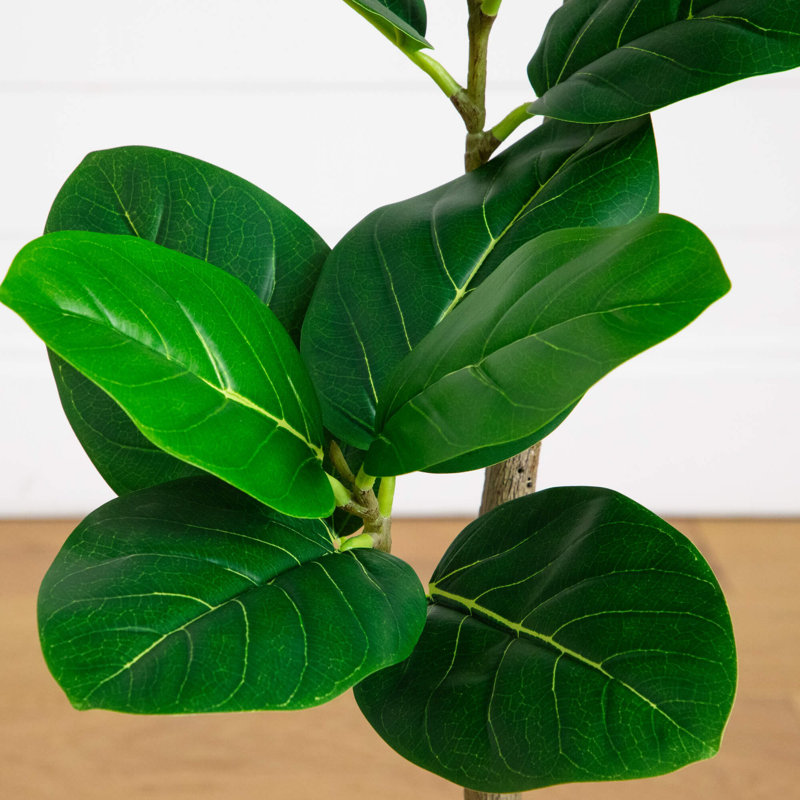 7Ft. Artificial Curved Trunk Audrey Ficus Tree