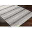Tapis rayé en laine touffeté à la main ivoire / noir-1128786285