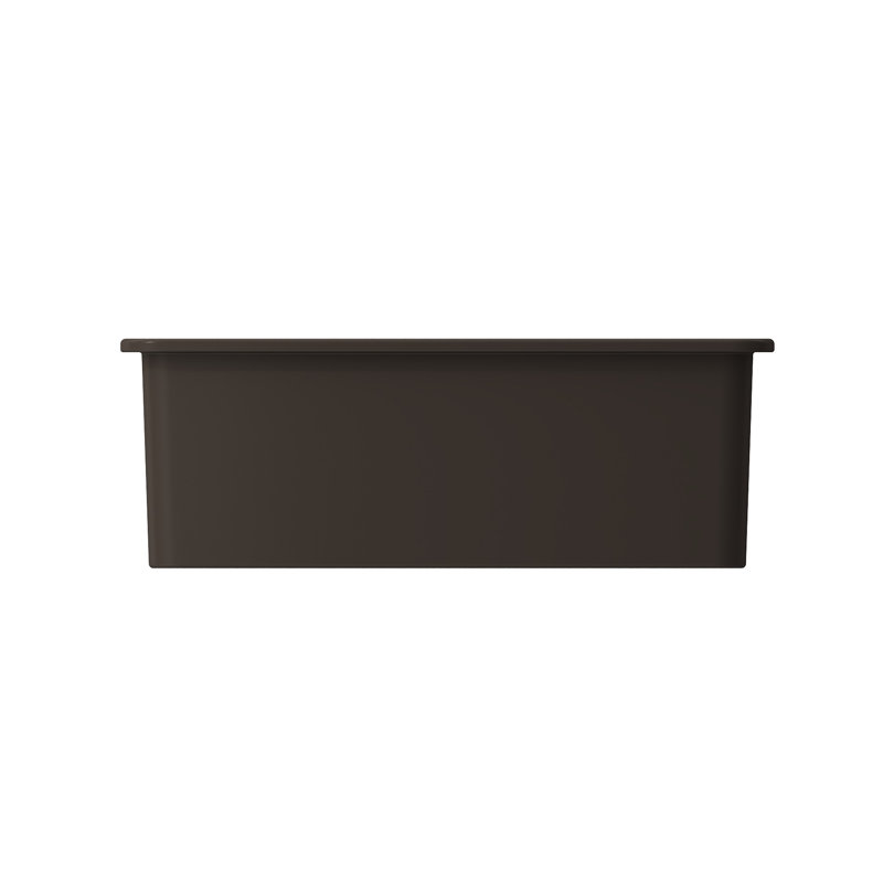 26.75'' L Kitchen Sink, Matte Brown