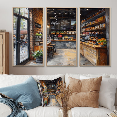 Oubre Gray Vintage Boutique Charm I - Stores & Boutiques, ensemble d'art mural
