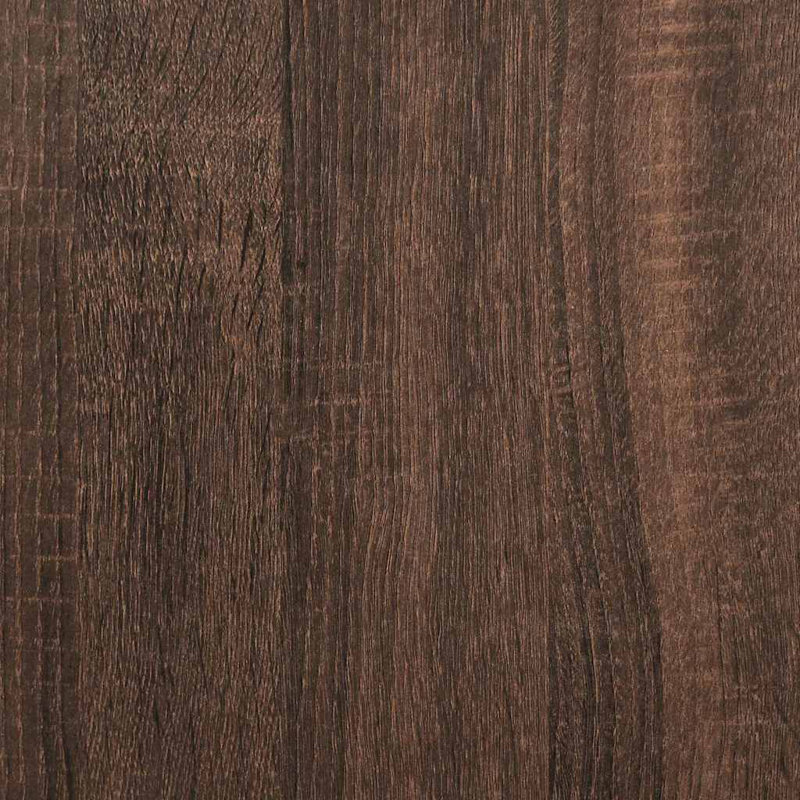 Vanity & Mirror Set, Dark Wood