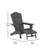 Collis All-Weather HDPE Indoor/Outdoor Adirondack Chair with Cup Holder and Pull Out Ottoman-88681440