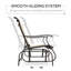 Chaise berçante d'extérieur en métal