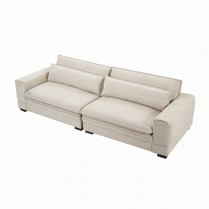 Couches en tissu de 104,72 pouces pour le salon, les canapés modernes de style Mid-Century pour la chambre à coucher, appartement, bureau
