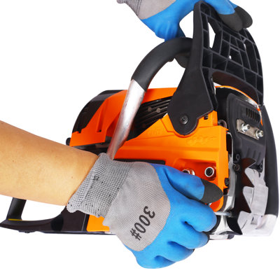 58cc Gas Chainsaw 20inch Bar – 2-cycle Epa Compliant, 3.2hp 8500rpm, Spring-assisted Easy Start, Anti-vibration & Anti-kickback, Automatic Chain Oiler For Tree Felling/firewood Cutting