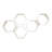 Brandace Solid Alder Wood Hexagon Wall Shelf-1847570853