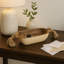 Plateau décoratif décoratif en bois avec pompons pour table basse