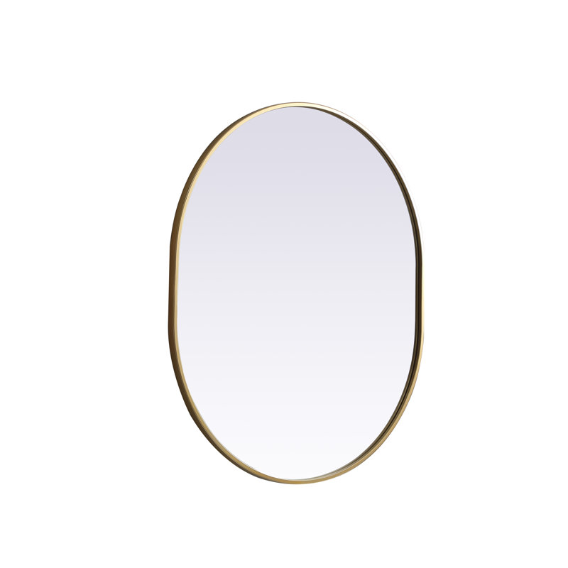 Miroir mural Sabine, Laiton, 36 po x 30 po