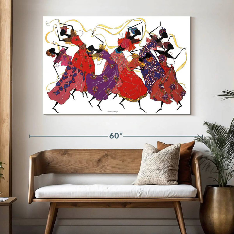 Danseuse en mauve Enn, H 34 po x l 51 po