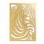 Zèbre, animaux, sculpture murale moderne minimaliste, salon, décoration murale en métal doré-94207866-94207865