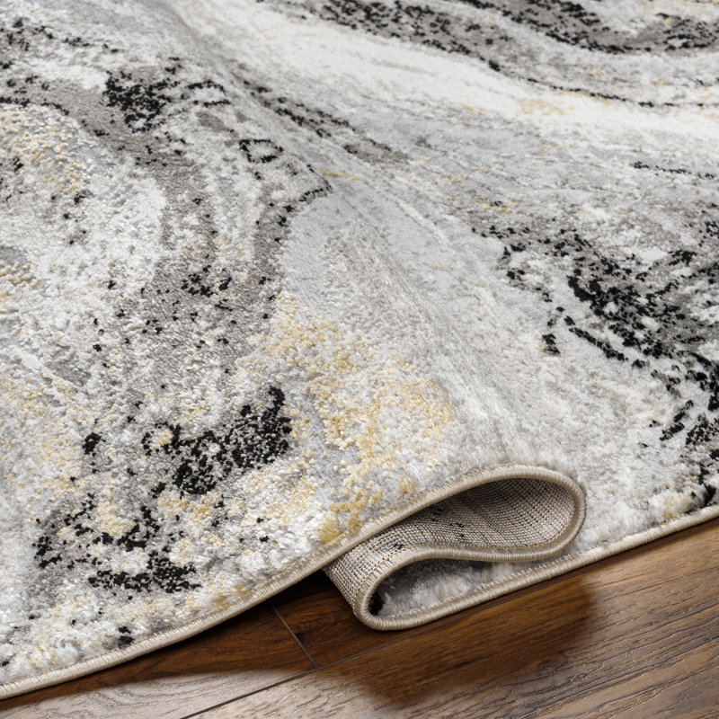 Borislav Abstract Indoor Rug, Rectangle 9'2" x 12'