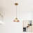 1-Light Butterfly Glass  Pendant Light,3 Color Change