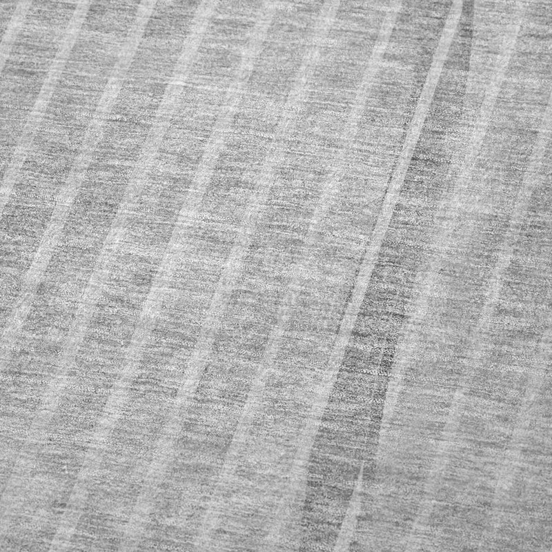 Jeté rayé Addison Sherpa ASB723, Gris