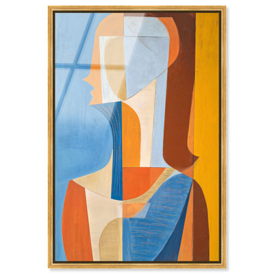 Décoration murale encadrée Profil en pièces III par Art Remedy, cadre doré, 36 x 54