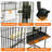 Large Bird Cage with Stand and Storage Shelf, Rolling Parrot Cage with Locking Wheels, Wrought Iron Bird Cage for Parakeets, Parrots, Conures, Lovebirds and Cockatiels-215291049