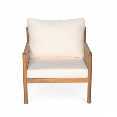 Chaise longue d'extérieur tissée
